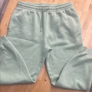LCKR SWEATPANTS WOMEN M MINT GREEN 70% COTTON 3-POCKET LOGO LOUNGE THICK JOGGERS